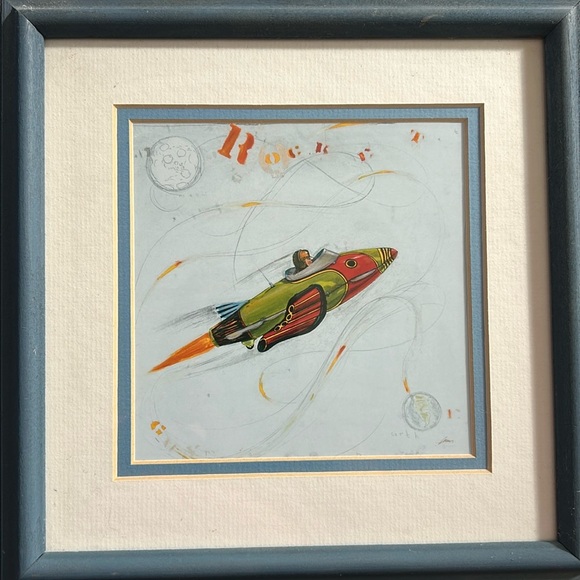 Vintage Framed Aviator Artwork - Picture 4 of 11